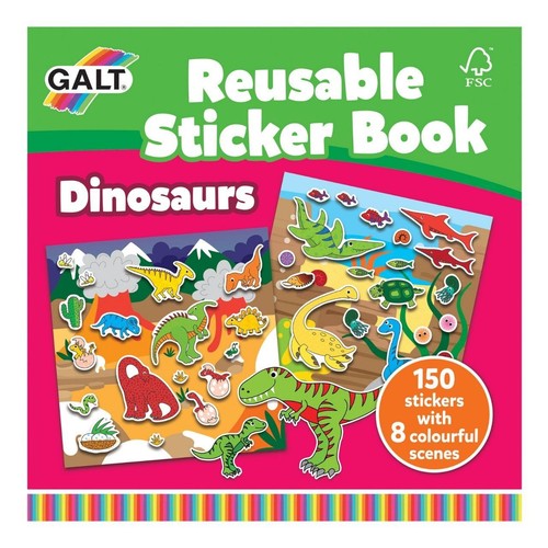 Galt Dinosaurs Reusable Sticker Book
