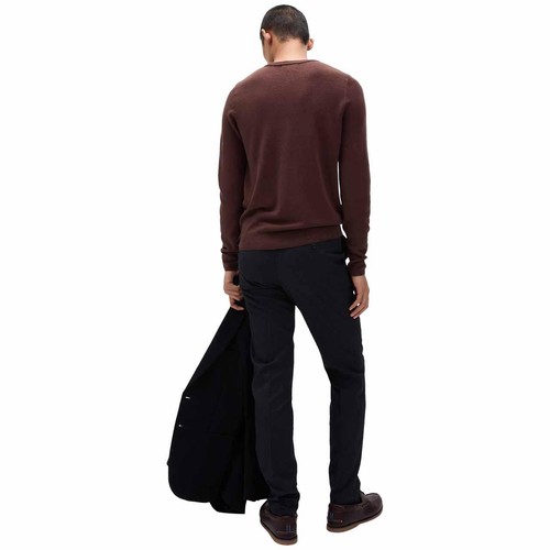 M&S Mens Cashmilon Crew Neck Jumper, M, Burgundy thumbnail 6