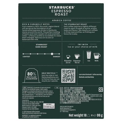 Starbucks Espresso Roast Aluminium Capsules thumbnail 4