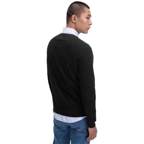 M&S Mens Cotton Crew Neck Jumper, S, Black thumbnail 5