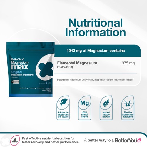 BetterYou Magnesium Max Original Powder thumbnail 3
