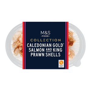 M&S Caledonian Gold Salmon & King Prawn Shells