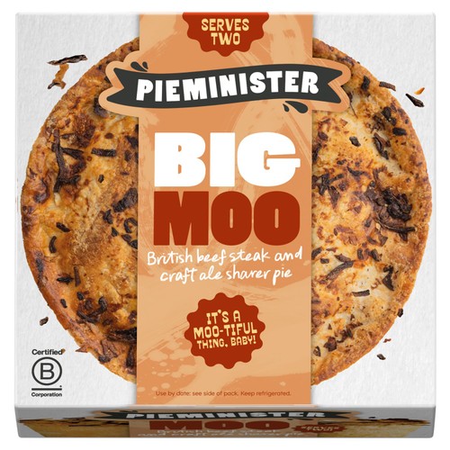 Pieminister BIG Moo Pie with British Beef Steak & Ale thumbnail 2