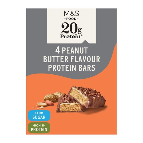 M&S 4 Peanut Butter Flavour Protein Bars