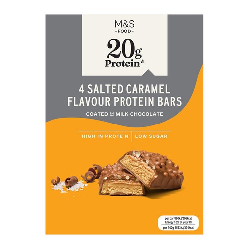 M&S High Protein Salted Caramel Flavour Protein Bars Multipack thumbnail 3
