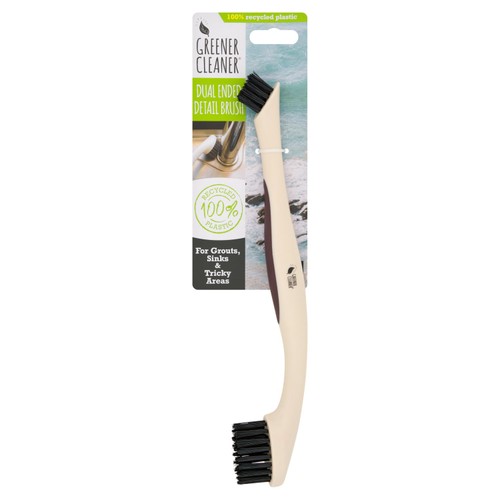 Greener Cleaner Dual Ended Detail Brush Cream 100% Recycled Plastic