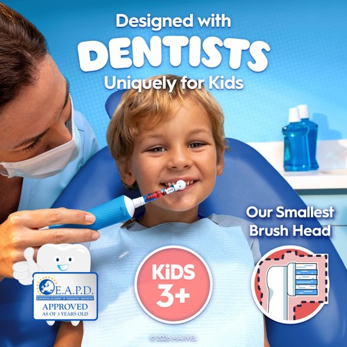 Oral-B Spiderman Toothbrush Head Refills thumbnail 3