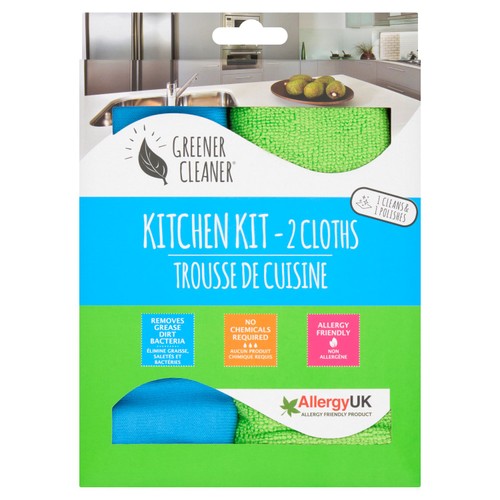 Greener Cleaner Microfibre Kitchen Cloth Kit