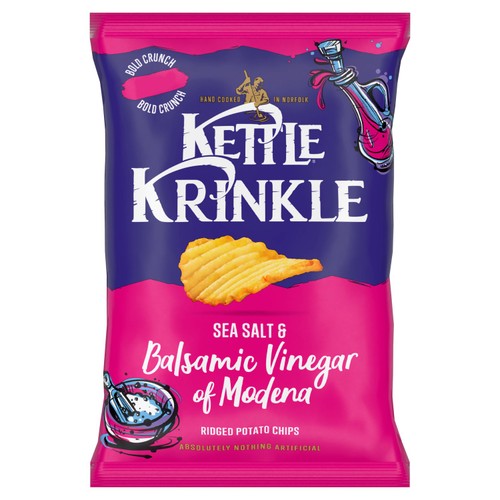 Kettle Chips Krinkle Sea Salt & Balsamic Vinegar of Modena