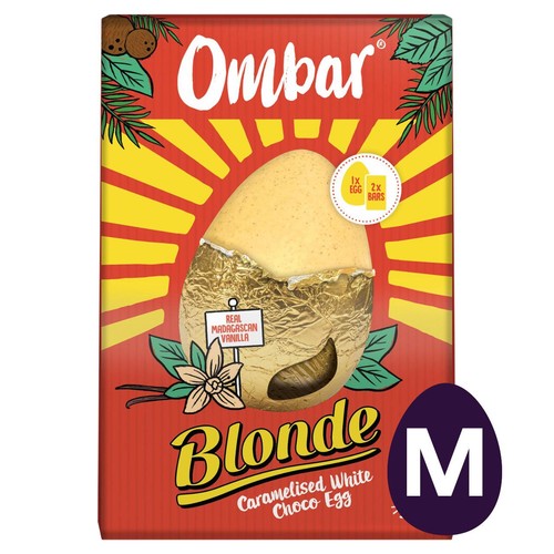 Ombar Blonde Caramelised white chocolate easter egg