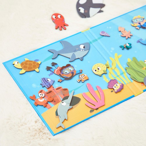 The Seabed, Magneti'stories, Magnetic Book With 30 Magnets thumbnail 5