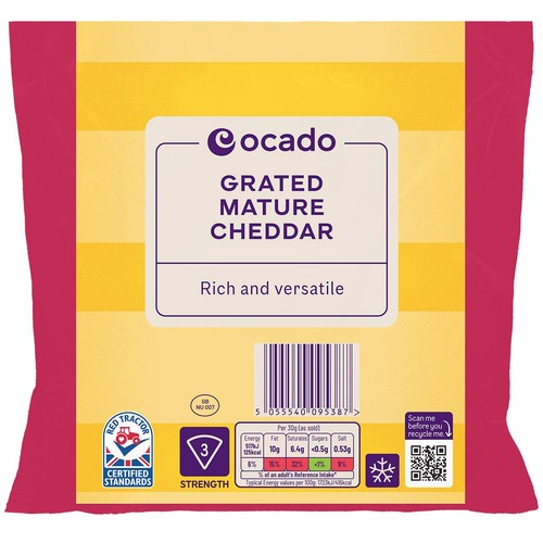 Ocado Mature Grated Cheddar thumbnail 2