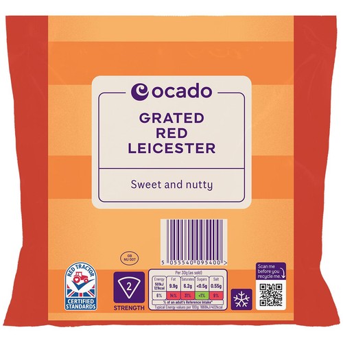 Ocado Grated Red Leicester thumbnail 2