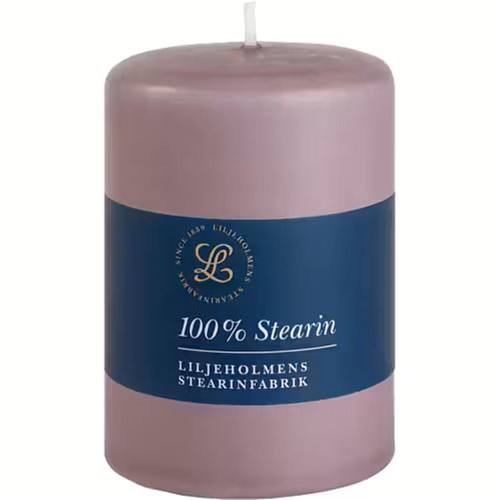 Liljeholmens Pressed Pillar Stearin Candle Mallow 68x100mm