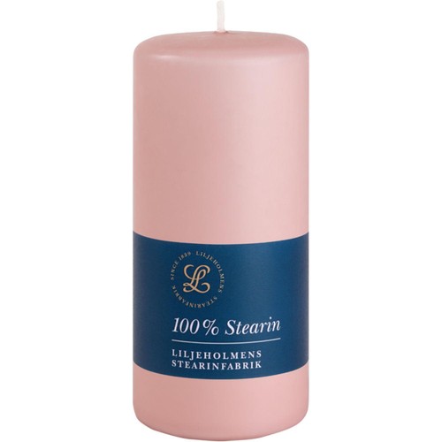 Liljeholmens Pressed Pillar Stearin Candle Dusty Pink 68x150mm