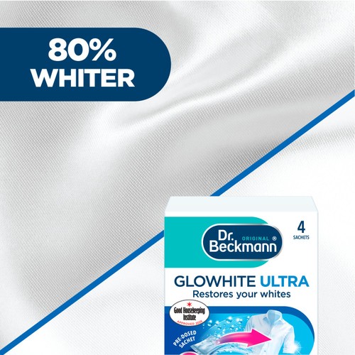Dr. Beckmann Glowhite Ultra Brighter White Laundry Sachets thumbnail 3