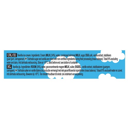 Ben & Jerry's Vanilla Mini Ice Cream Tub Multipack 12 x 100ml thumbnail 4