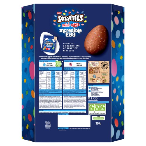 Smarties Giant Milk Chocolate Incredible Easter Egg thumbnail 4