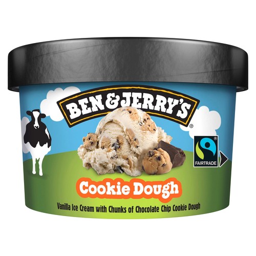 Ben & Jerry's Cookie Dough Mini Ice Cream Tub Multipack 12 x 100ml thumbnail 2