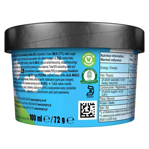 Ben & Jerry's Cookie Dough Mini Ice Cream Tub Multipack 12 x 100ml thumbnail 3