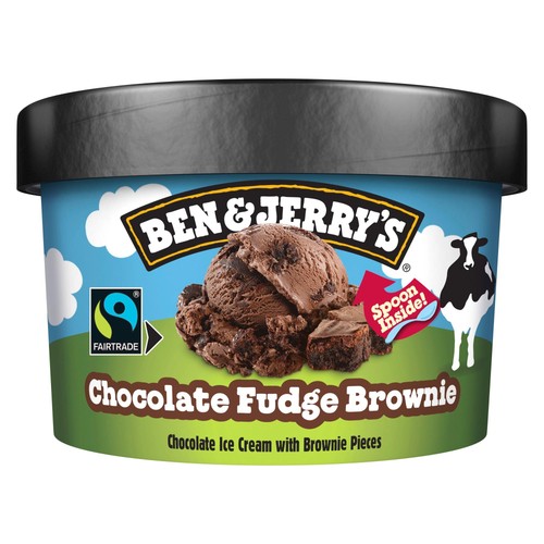 Ben & Jerry's Chocolate Fudge Brownie Mini Ice Cream Multipack 12 x 100ml thumbnail 2