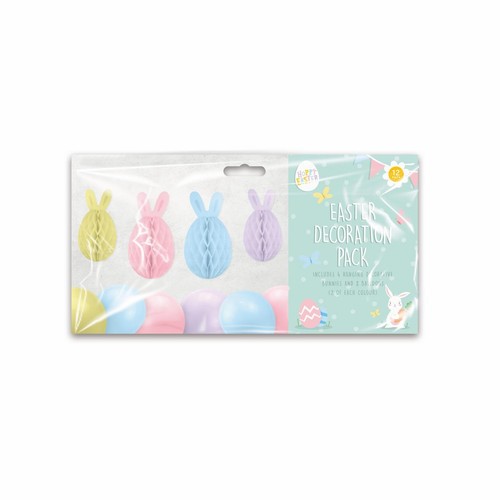 Hoppy Easter Honeycomb Decoration Pack