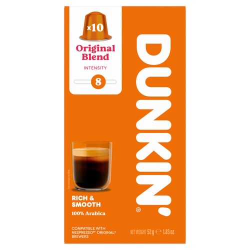 Dunkin Original Blend Nespresso Compatible Coffee Pods thumbnail 2