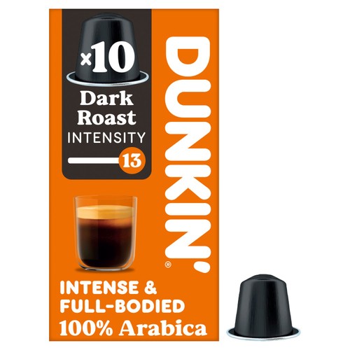 Dunkin Dark Roast Nespresso Compatible Coffee Pods
