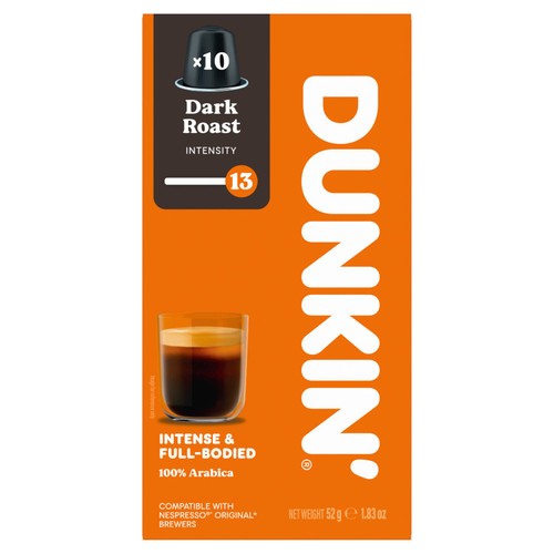 Dunkin Dark Roast Nespresso Compatible Coffee Pods thumbnail 2