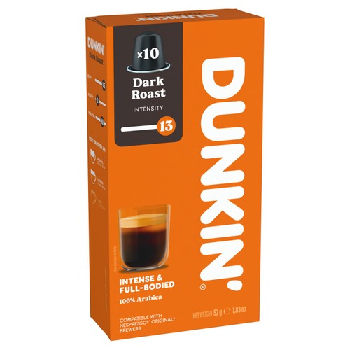 Dunkin Dark Roast Nespresso Compatible Coffee Pods thumbnail 3