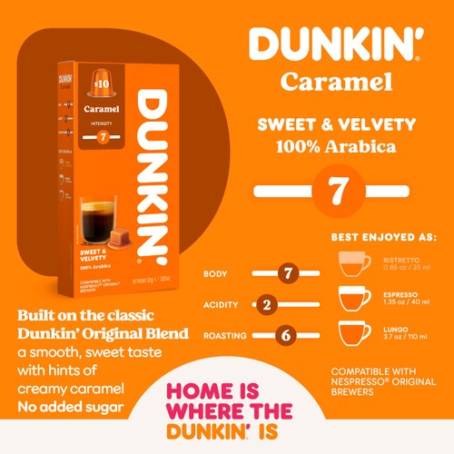 Dunkin Caramel Nespresso Compatible Coffee Pods thumbnail 10