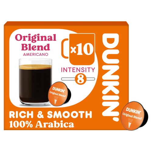 Dunkin Original Blend Dolce Gusto Compatible Coffee Pods
