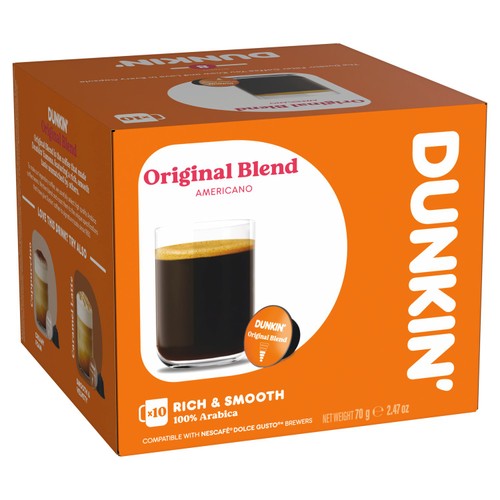 Dunkin Original Blend Dolce Gusto Compatible Coffee Pods thumbnail 3