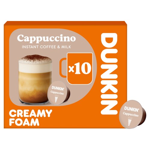 Dunkin Cappuccino Dolce Gusto Compatible Coffee Pods