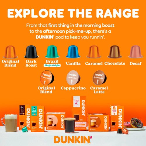 Dunkin Caramel Latte Dolce Gusto Compatible Coffee Pods thumbnail 5