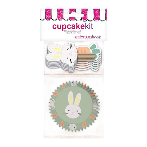 Hoppy Easter Bunny & Carrots Cupcake Kit