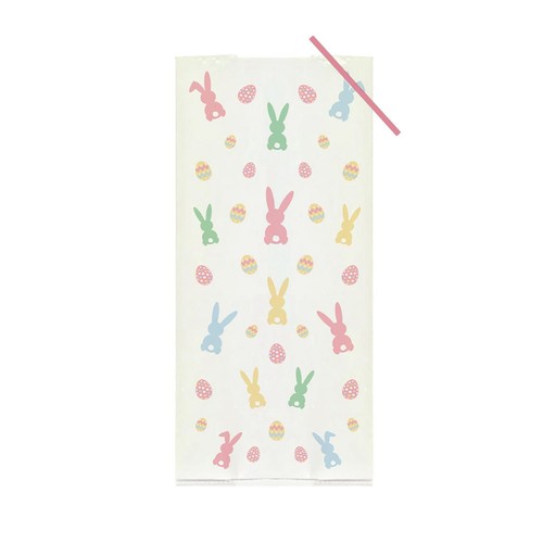 Easter Eggs & Bunnies Cello Treat Bags with Twist Ties thumbnail 3