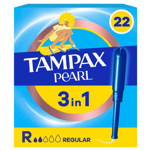 Tampax Pearl Tampons Regular 22 Count