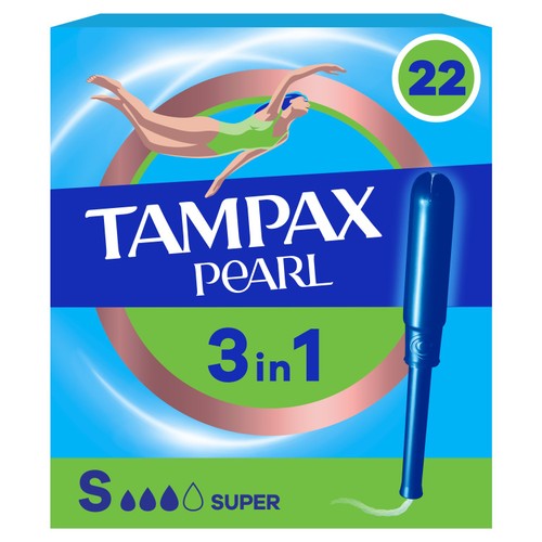 Tampax Pearl Tampons Super 22 Count