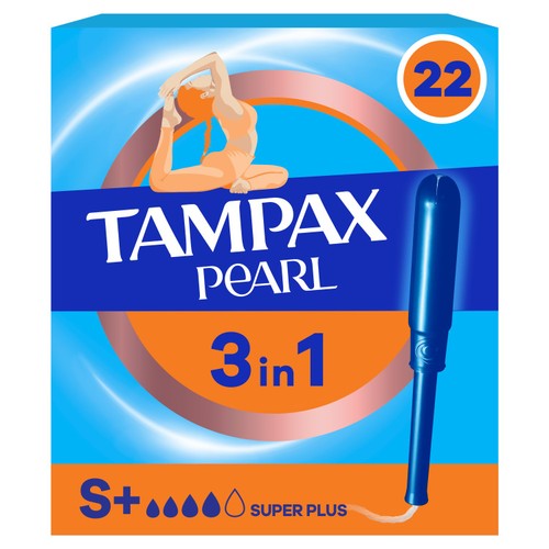 Tampax Pearl Tampons Super Plus 22 Count