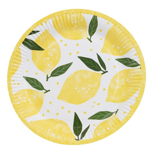 Table Fun Lemon Paper Party Plates