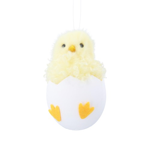 Fluffy Chick In Egg Easter Decoration