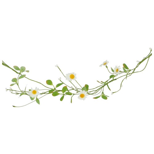 Daisies & Foliage Spring Garland Decoration 1.5m