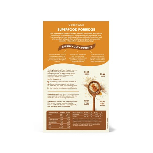 Naturya Superfood Porridge Golden Syrup thumbnail 2