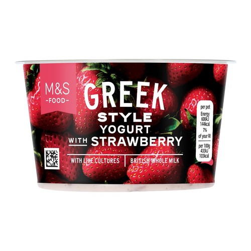 M&S Greek Style Yogurt With Strawberry thumbnail 2
