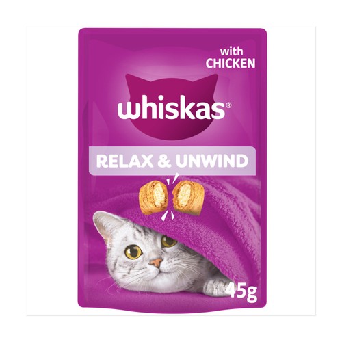Whiskas Relax & Unwind Cat Treat Biscuits