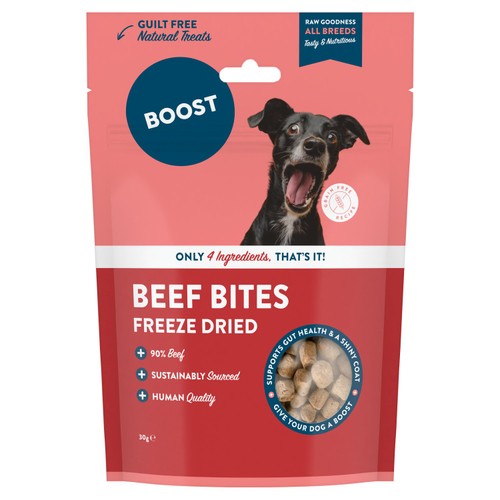 BOOST Pet Beef & Superfoods Freeze Dried Treats for Dogs