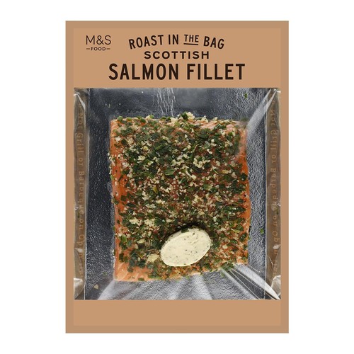M&S Roast In Bag Salmon With Lemon & Pepper Butter