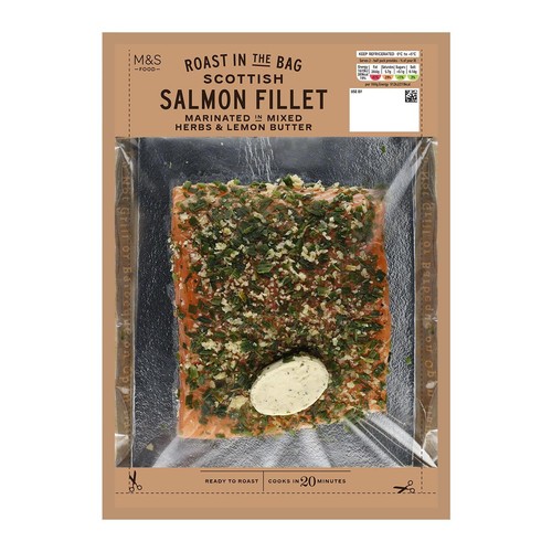 M&S Roast In Bag Salmon With Lemon & Pepper Butter thumbnail 3