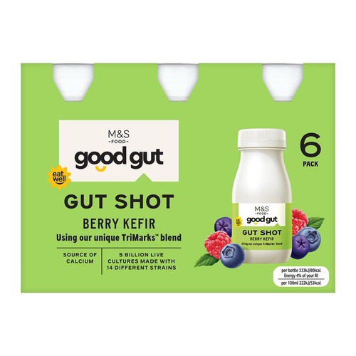 M&S Good Gut Berry Kefir Gut Shot Multipack thumbnail 3